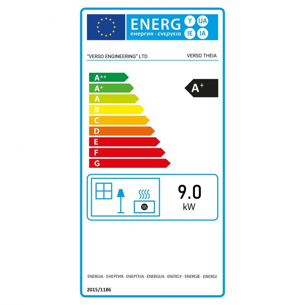 Houtkachel Verso Theia Ivoor 9 kW – Energieklasse A+ – Image 2