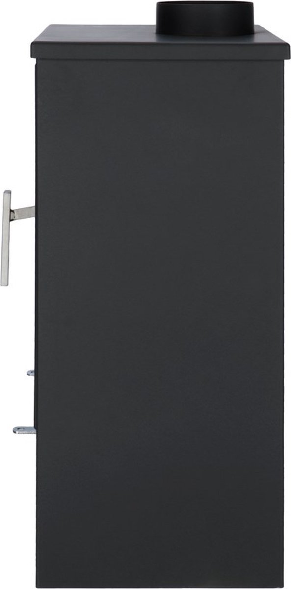Livin' Flame Nordland Houtkachel Zwart 9 kW – Staal met Houtlade – Image 2