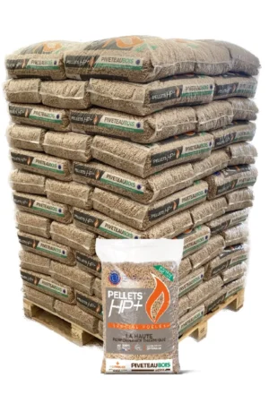 Piveteau HP+ Premium Houtpellets 15 kg – 1080 kg per Pallet – DINplus – 6 mm