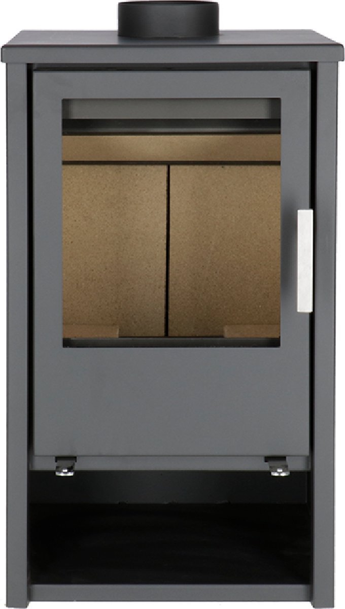 Livin' Flame Nordland Houtkachel Zwart 9 kW – Staal met Houtlade – Image 4