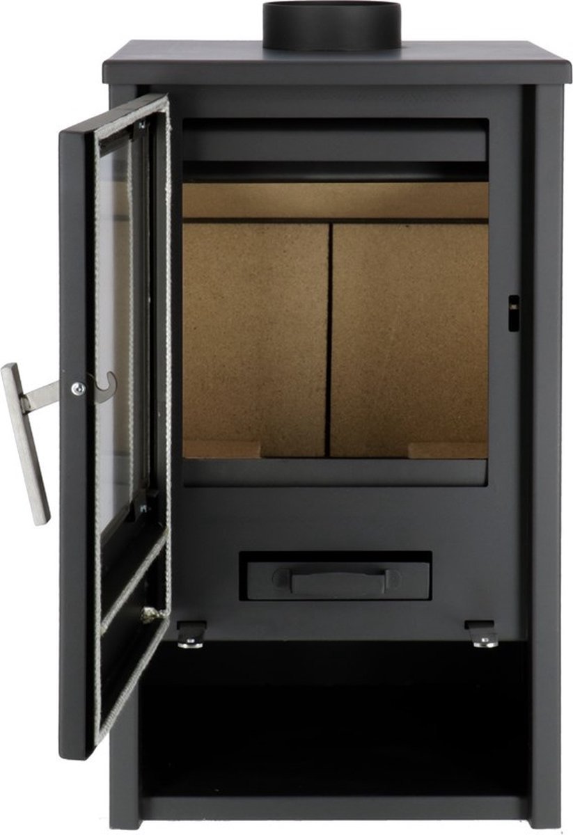 Livin' Flame Nordland Houtkachel Zwart 9 kW – Staal met Houtlade – Image 6