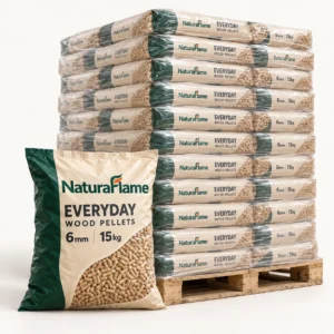 NaturaFlame Everyday Houtpellets 6 mm – 66 Zakken van 15 kg (990 kg)