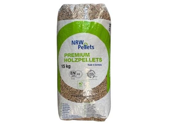Duitse NRW Houtpellets 6 mm – DINplus & ENplus A1 – 15 kg