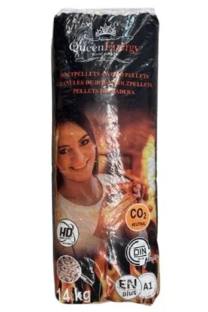QueenEnergy Duitse Houtpellets 14 kg – DINplus & ENplus A1 – 6 mm