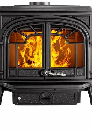 KAWMET Premium Sparta S10 ECO Houtkachel – 13,9 kW – Gietijzer – Zwart