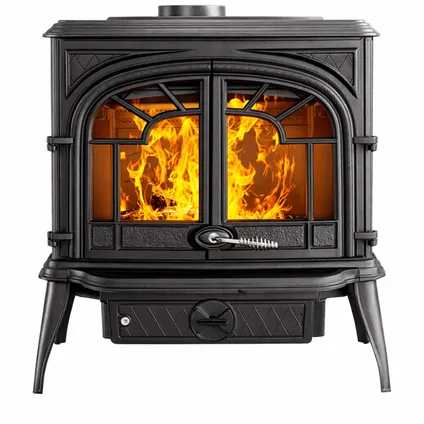 KAWMET Premium Sparta S10 ECO Houtkachel – 13,9 kW – Gietijzer – Zwart